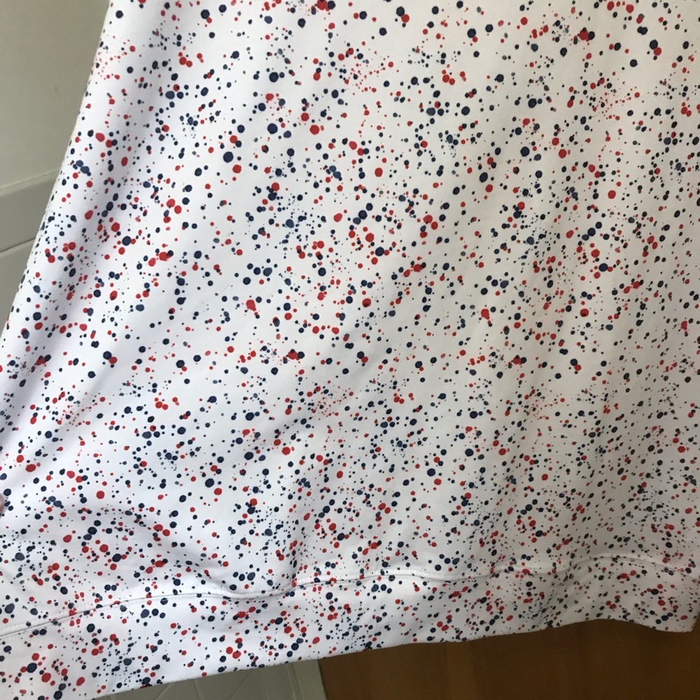 RHOBACK Men’s Hoodie XL - White with Red and Blue Splatter Print EUC - Picture 5 of 11